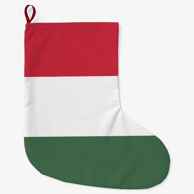 Ungerska Flagga Stor Julstrumpa (Framsidan)