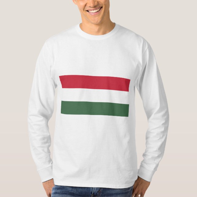 Ungerska Flagga T Shirt (Framsida)