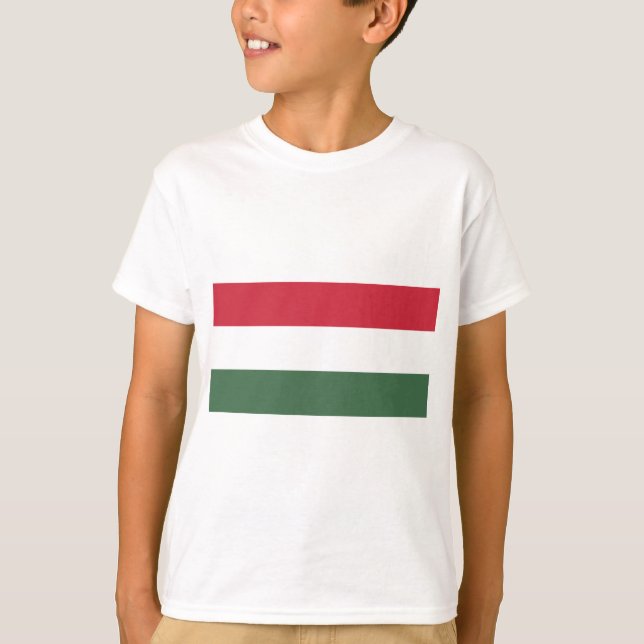Ungerska Flagga T Shirt (Framsida)