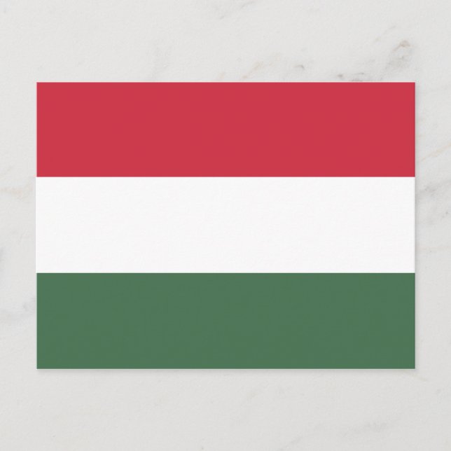 Ungerska Flagga Vykort (Framsida)
