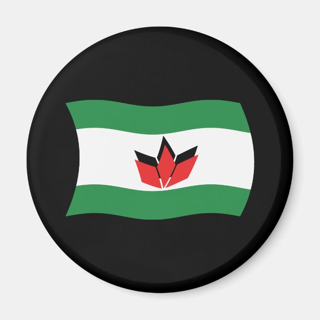 Ungerska Folk Flagg Magnet (Framsidan)