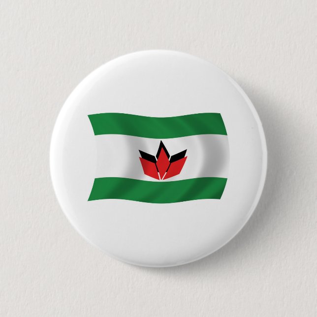 Ungerska Folk Flagga Knapp (Framsida)