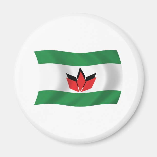 Ungerska Folk Flagga Magnet (Framsidan)