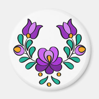 Ungerska folkblommor magnet