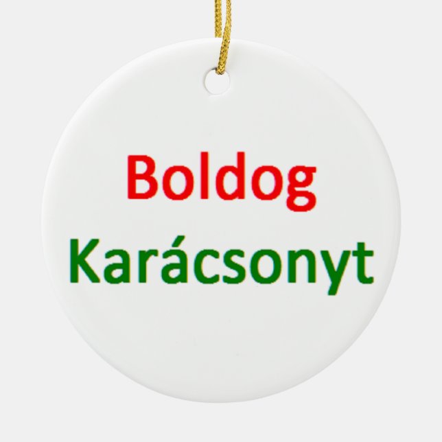 ungerska god jul julgransprydnad keramik (Framsidan)