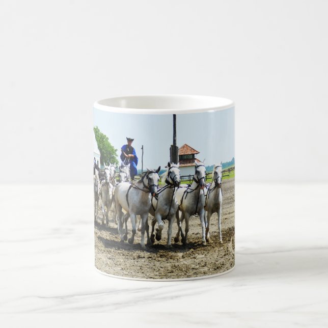 Ungerska hästar kaffemugg (Center)