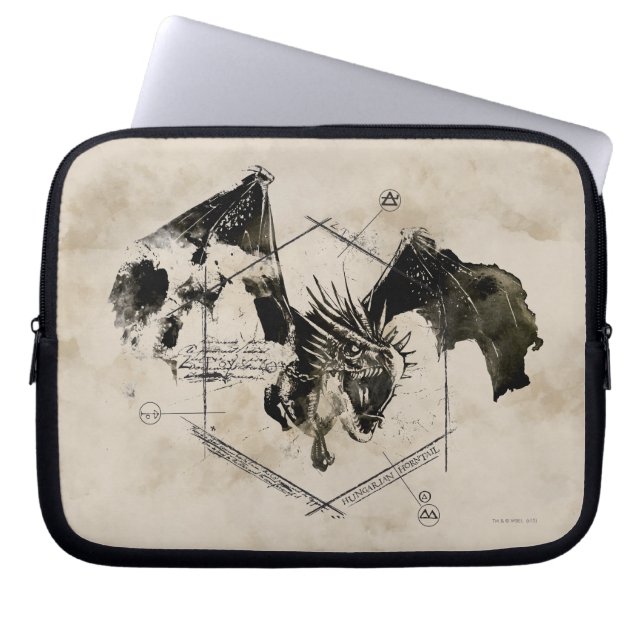 Ungerska Horntail Dragon Laptop Sleeve (Framsidan)