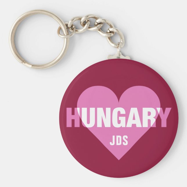 Ungerska Kärlek-anpassningsbarnas monogramnyckelri Nyckelring (Framsidan)