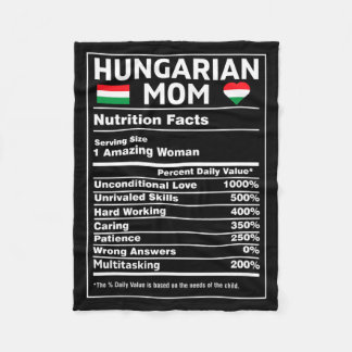 Ungerska Mamma För Kvinnor Ungern Flagga Magyar Fleecefilt