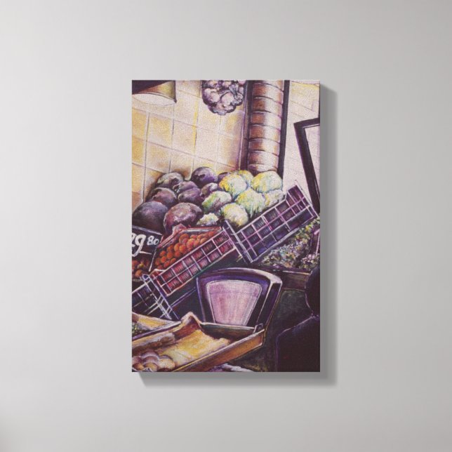 Ungerska marknaden Ställe, Budapest Canvastryck (Framsida)