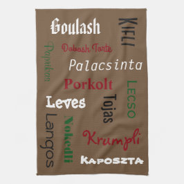 Ungerska Mat Brown Kökshandduk