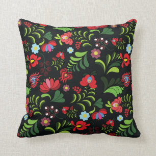 Ungerska Matyo Embroidery Mönster Kudde