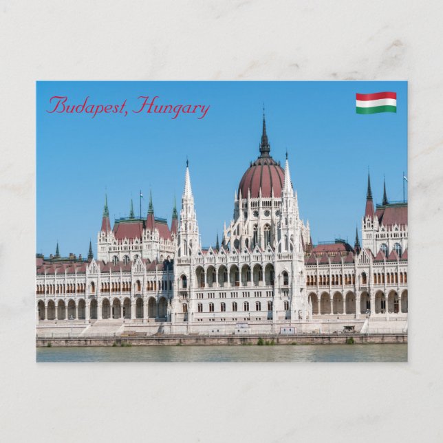 Ungerska parlamentet Bygger i Budapest Vykort (Framsida)