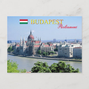 Ungerska parlamentets byggnad, Budapest Vykort
