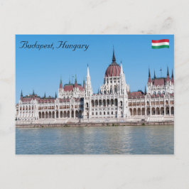 Ungerska parlamentets byggnad i Budapest Vykort