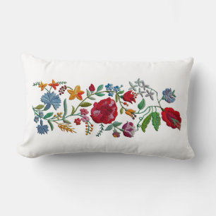 Ungerska Rhapsody #2 Folk Embroidery Lumbarkudde