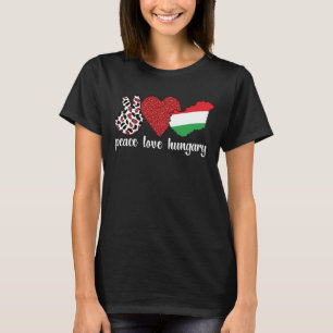 Ungerska rötter Ungern Flagga ungerskt kulturarv T Shirt
