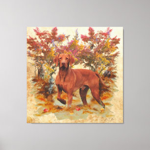 Ungerska Vizsla art Dekorativ kudde Glass Underläg Canvastryck