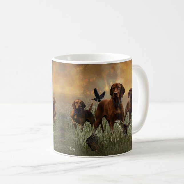 Ungerska Vizsla Art Kaffemugg (Framsida höger)