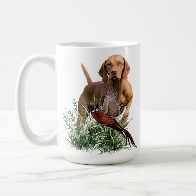Ungerska Vizsla Art Kaffemugg (Vänster)