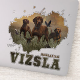 Ungerska Vizsla Art Sticker Klistermärken