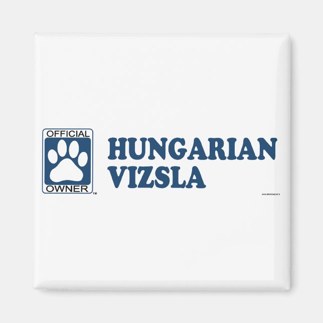 Ungerska Vizsla Blue Magnet (Framsidan)