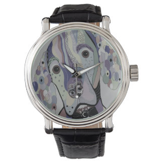 ungerska Vizsla Denim Färg Armbandsur