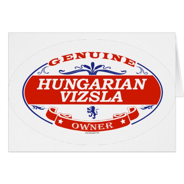 Ungerska Vizsla Hälsningskort (Framsidan Horizontal)