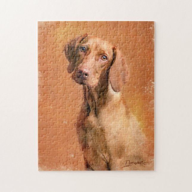 Ungerska Vizsla Hund Art Pussel (Vertikal)