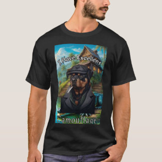 Ungerska Vizsla Hund Camouflage T Shirt