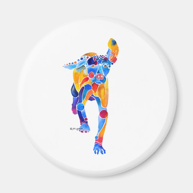 Ungerska Vizsla Hund Magnet (Framsidan)