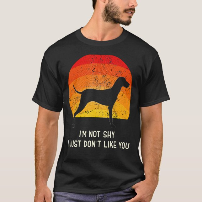 Ungerska Vizsla Hund Retro 5 T Shirt (Framsida)
