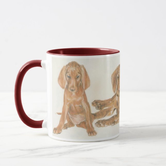 Ungerska Vizsla Puppies Mugg (Vänster)