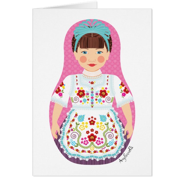 ungerskt Matryoshka-kort OBS Kort (Framsidan)