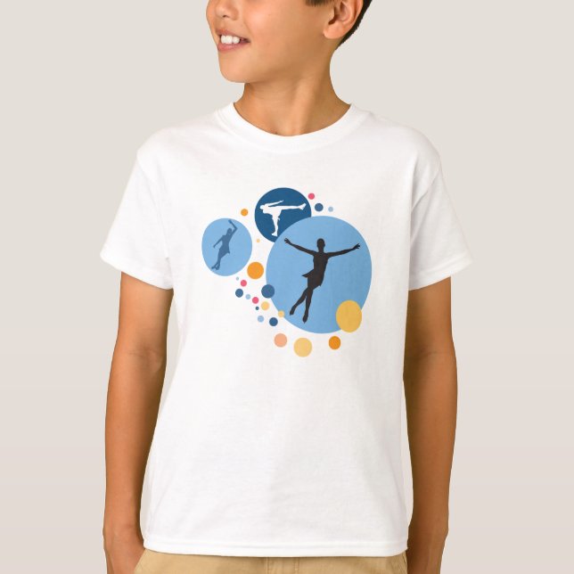 Ungeskjorta - isskridskon cirklar tee shirt (Framsida)