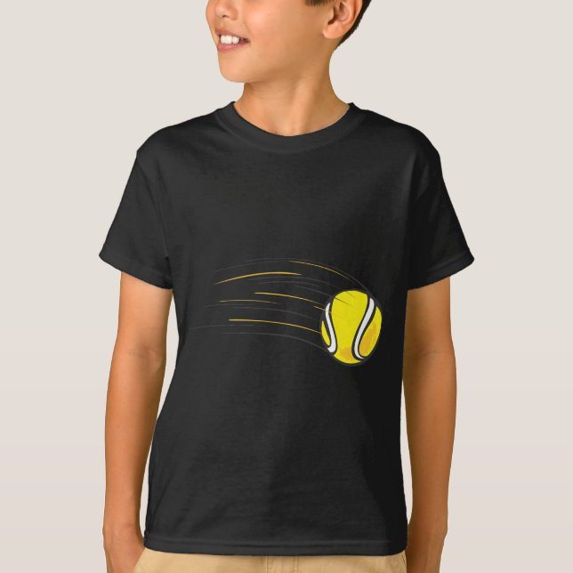 Ungetennisskjortor - flygtennisboll lurar skjortan t shirt (Framsida)