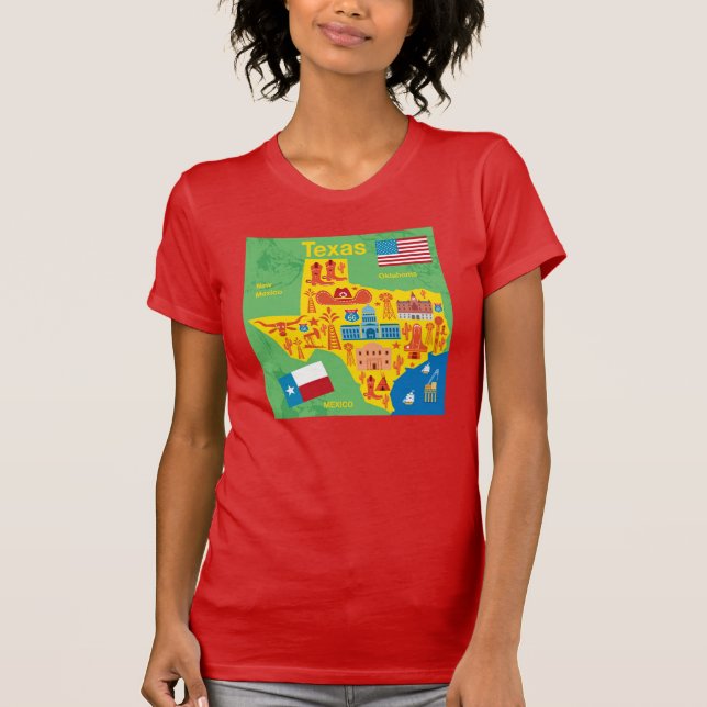 UngeTexas karta T Shirt (Framsida)