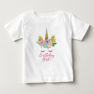 UngeUnicornguld synar HornT-tröjafödelsedag T Shirt