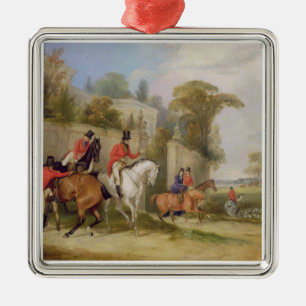Ungkarl Hall, meeten, 1835 (olja på kanfas) Julgransprydnad Metall