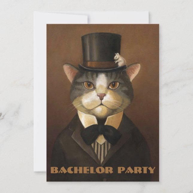 ungkarlparty, brudgumdusch, svensexa…., inbjudningar (Framsida)