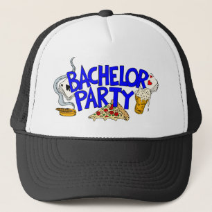 Ungkarlpartyhatt/lock Truckerkeps
