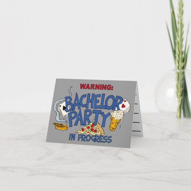 Ungkarlpartyinbjudan Inbjudan (Framsida)