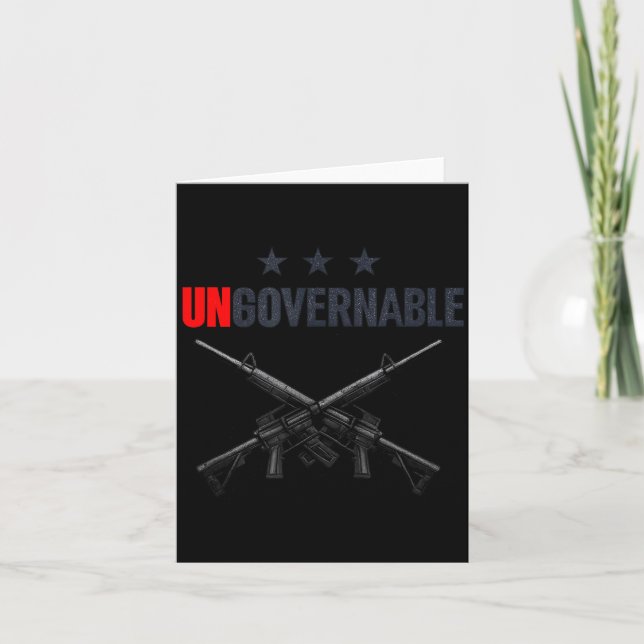 Ungovernable Shirts  Kort (Framsida)