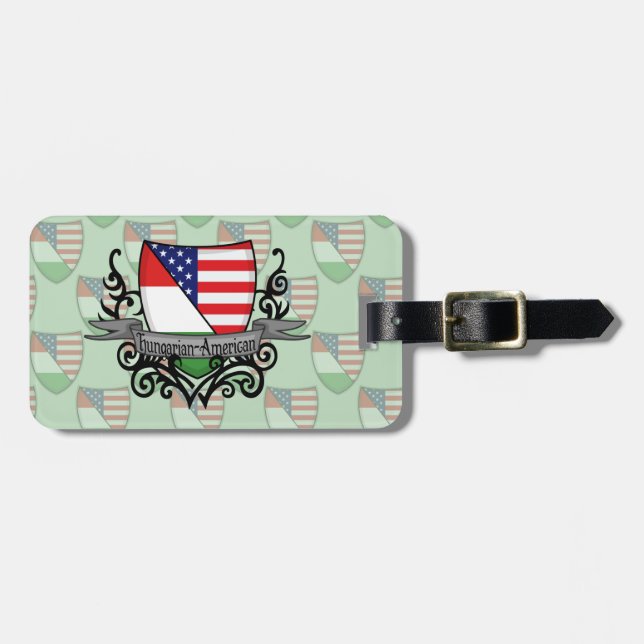 Ungrare-Amerikanen skyddar flagga Bagagebricka (Horisontell Framsida)