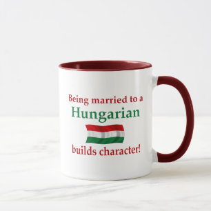 Ungrare bygger teckenet mugg
