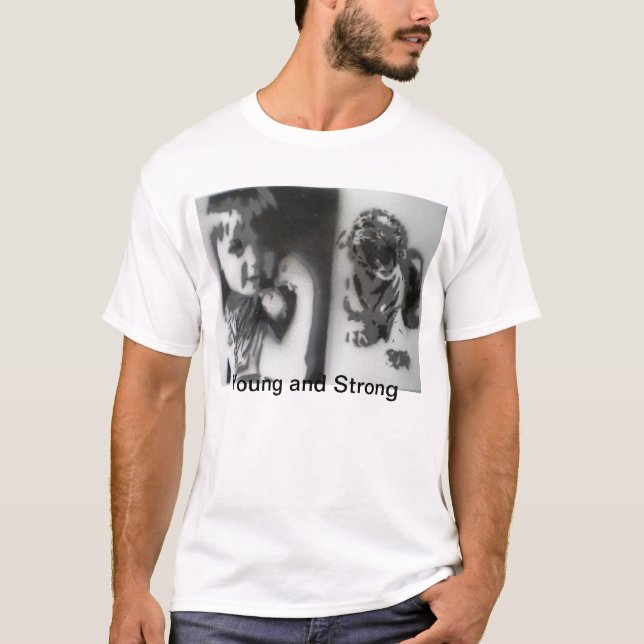 Ungt och starkt tee shirt (Framsida)