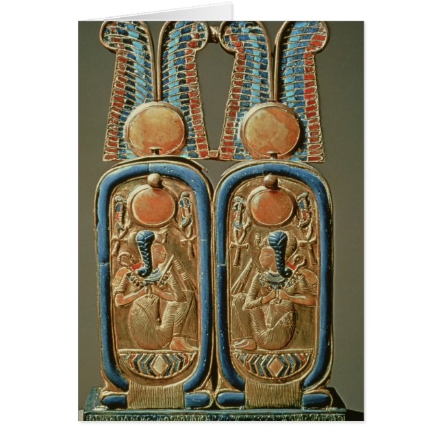 Unguent boxas bildar in av en dubbel royal hälsningskort (Framsidan)