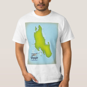 Unguja-ön karta t shirt