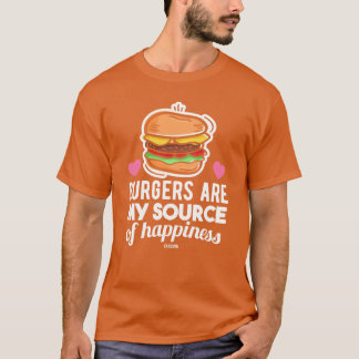 unhealthy delicious fast food burger girl t shirt