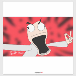 unhinged puppet art klistermärken